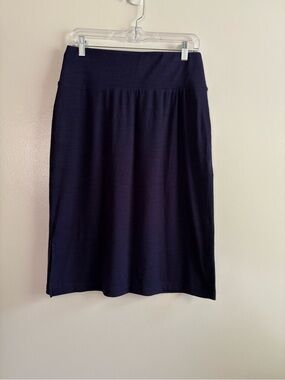 Apt. 9 Medium Purple Pull-on Midi Skirt with Side Slit